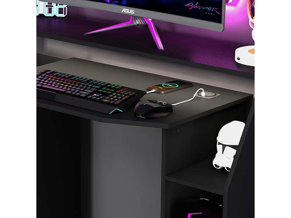 Tavolo da gioco nero 123x45x90.5 tails