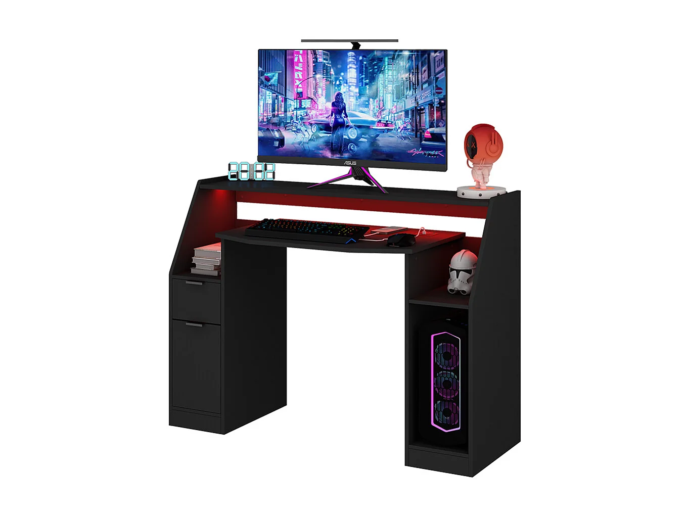 Tavolo da gioco nero 123x45x90.5 tails