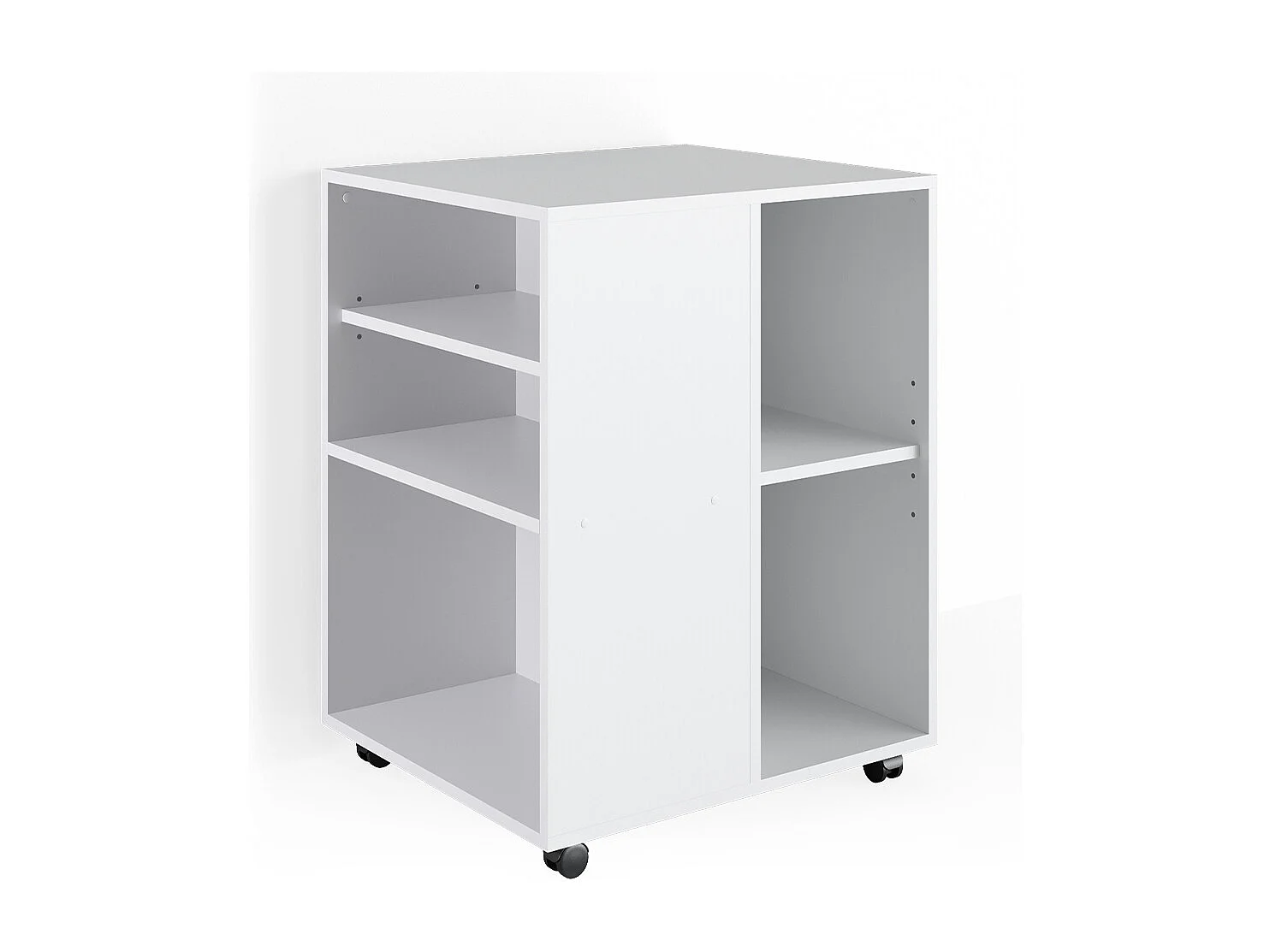 Rullende skab hvid 59.4x52.6x72