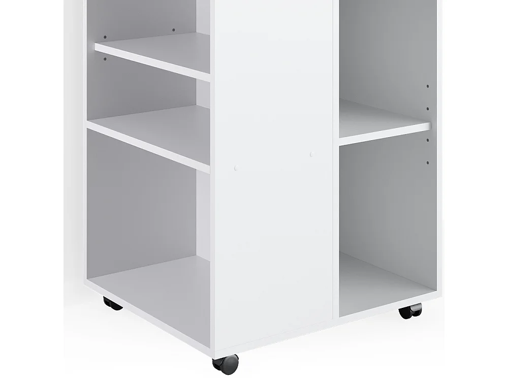 Rullende skab hvid 59.4x52.6x72