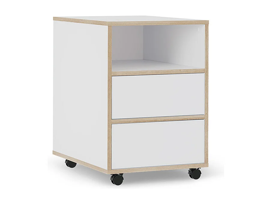 Cajonera con ruedas blanco 42x55x60.5 tetrix
