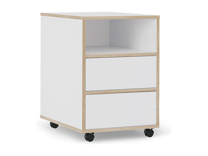 Caisson roulant blanc 42x55x60.5 tetrix