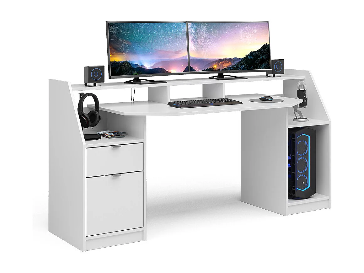 Tavolo da gioco bianco 179.8x65.5x90.6 joel