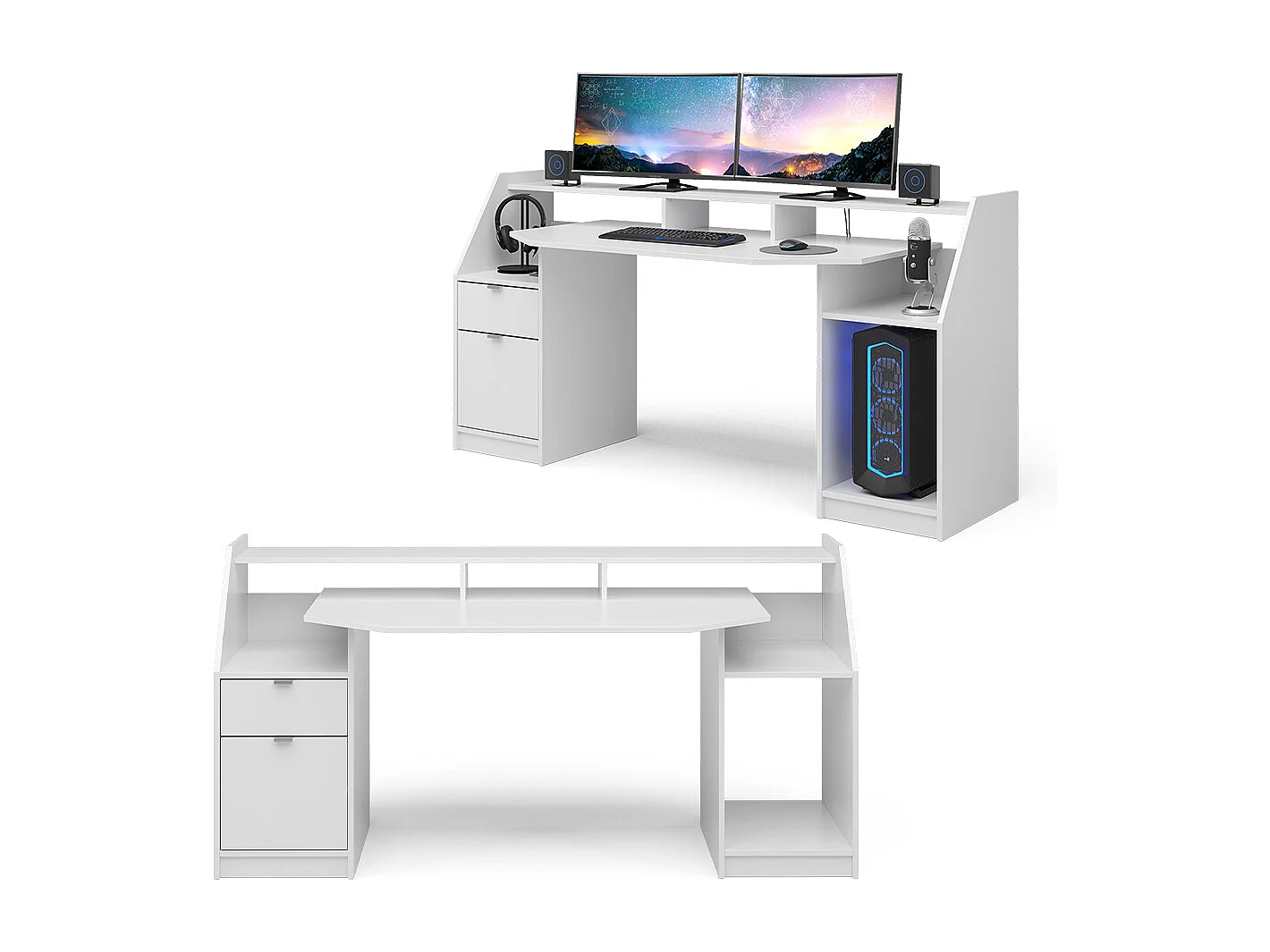 Table de jeu blanc 179.8x65.5x90.6 joel