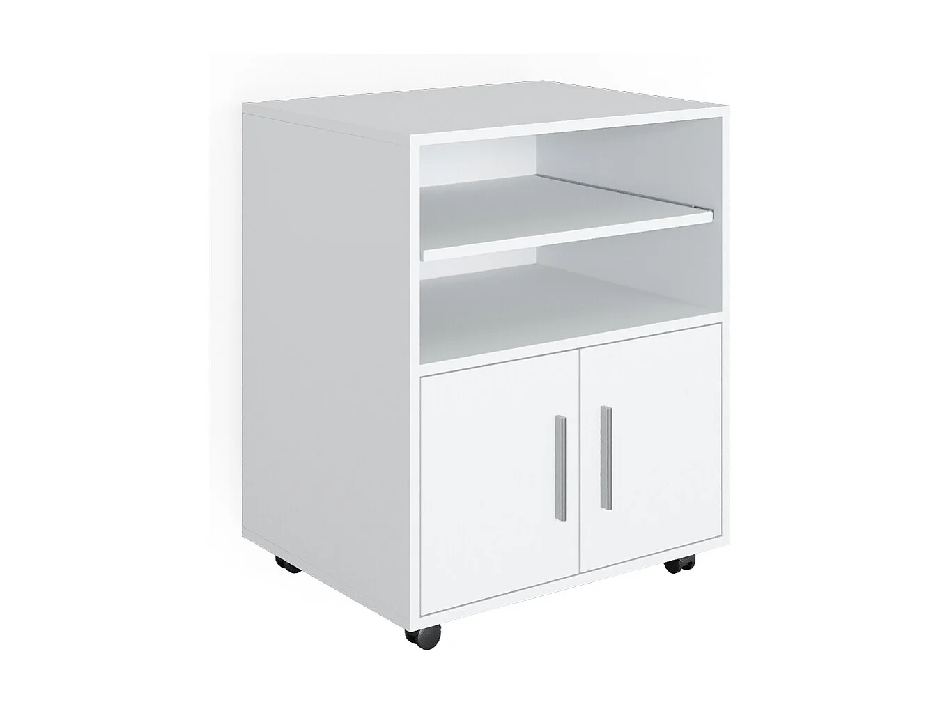 Caisson roulant blanc 48.4x60.2x74.4 novak