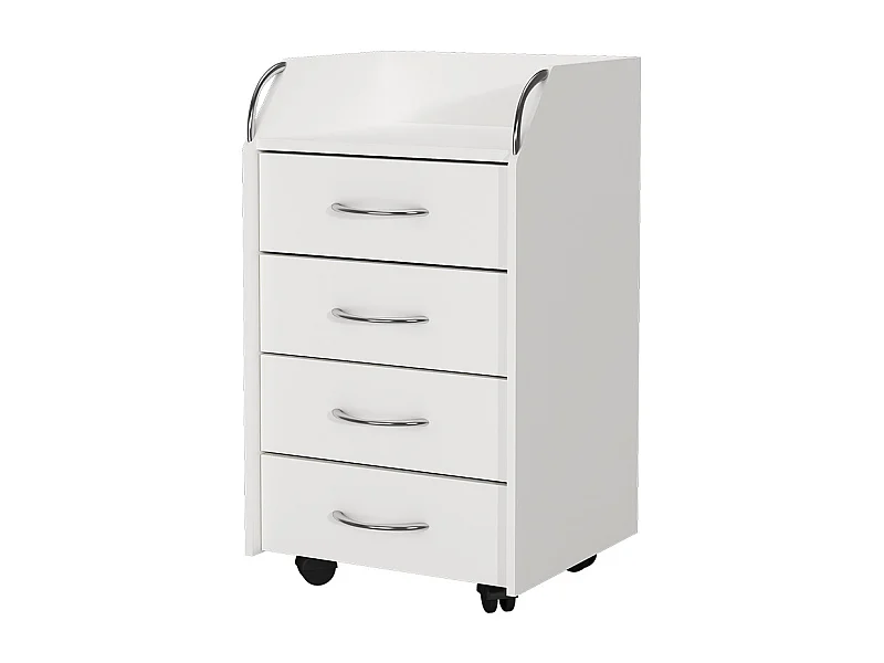 Caisson roulant blanc 36x40x65 gwendolyn