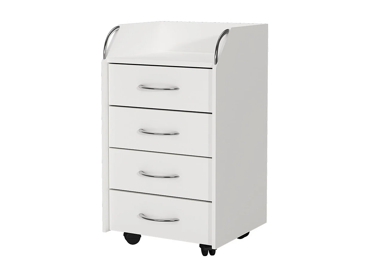 Caisson roulant blanc 36x40x65 gwendolyn