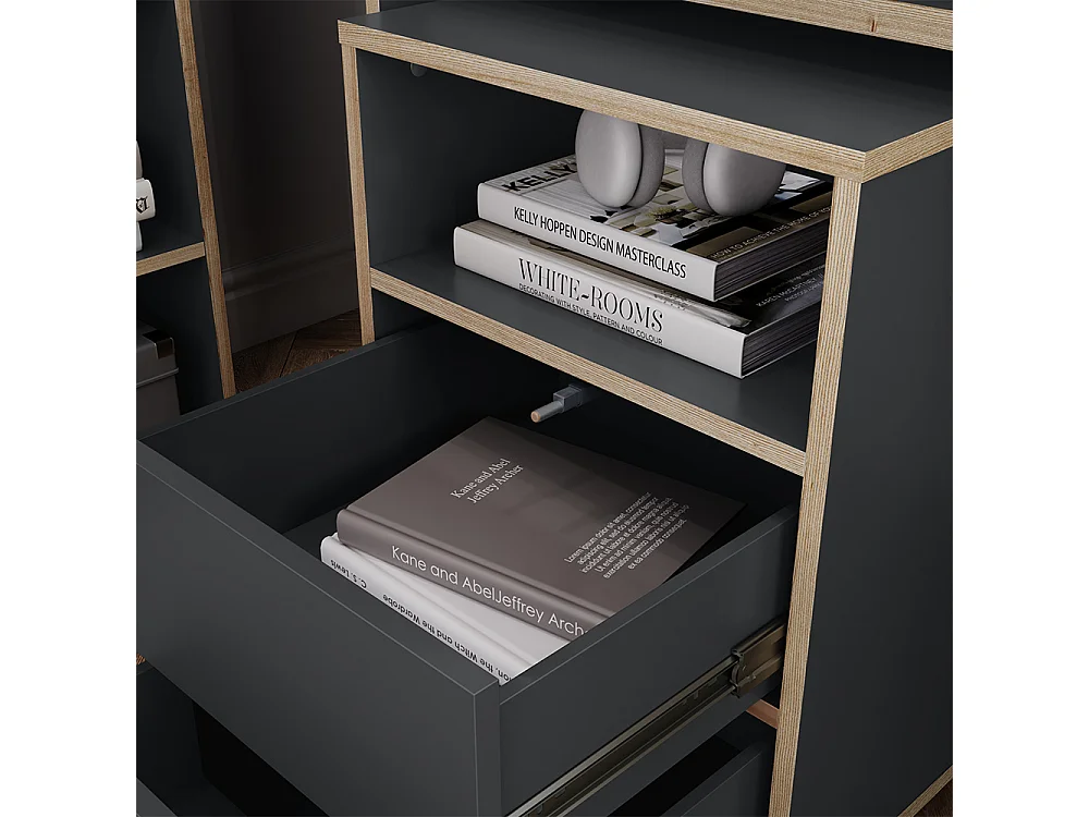 Caisson roulant anthracite 42x55x60.5 tetrix