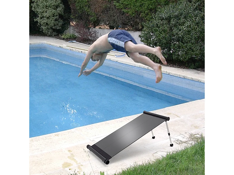 Chauffage solaire noir 61x107x30