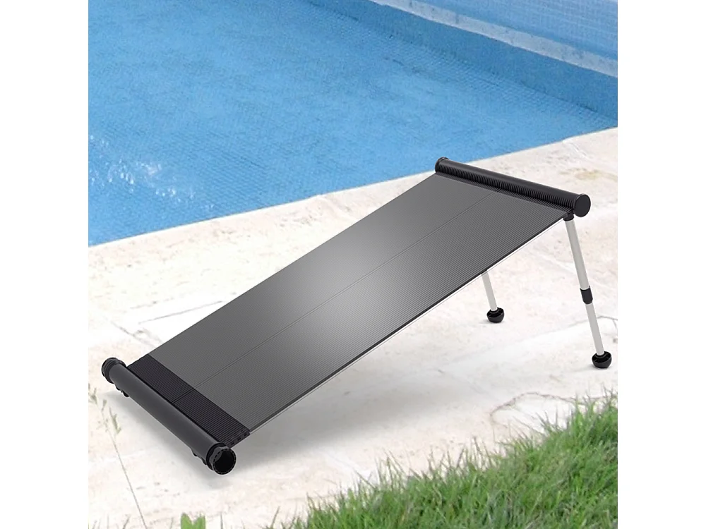 Chauffage solaire noir 61x107x30