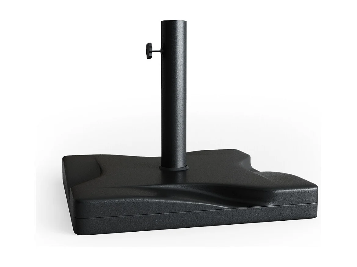 Supporto per ombrellone nero 42x42x37
