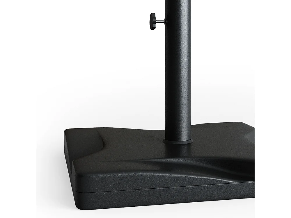 Supporto per ombrellone nero 42x42x37