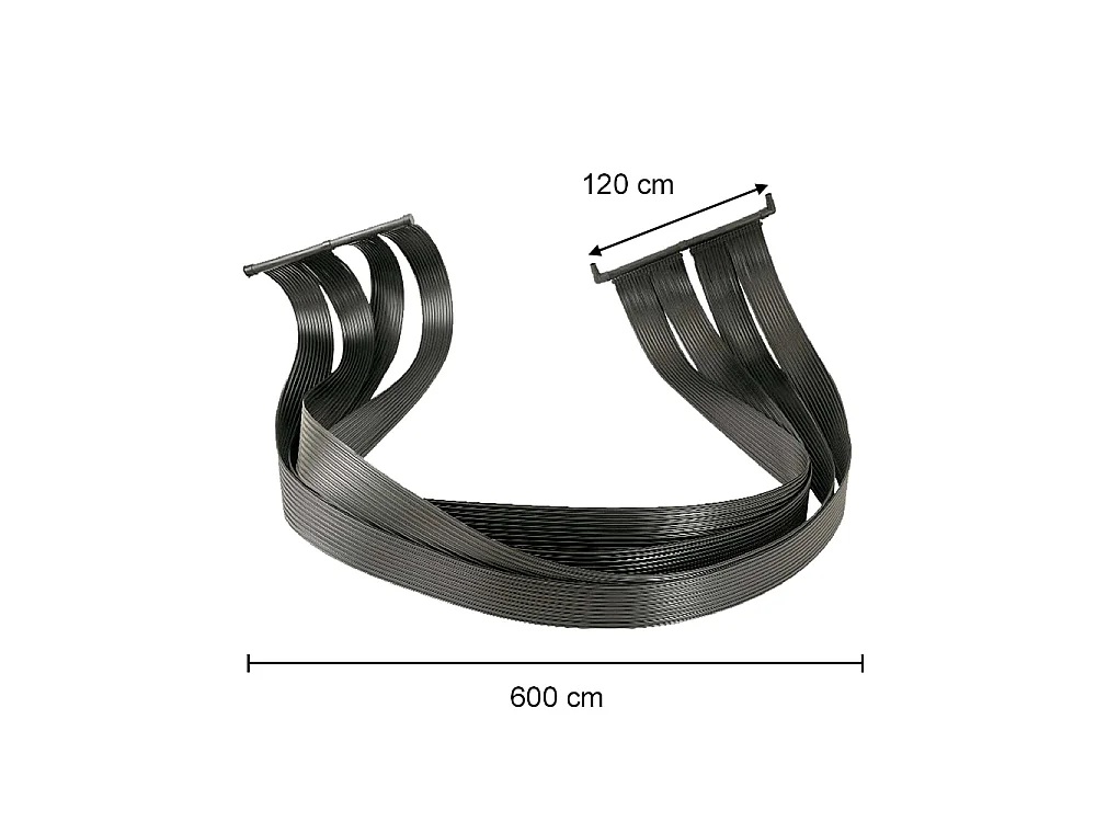 Ogrzewanie solarne czarny 600x120x6