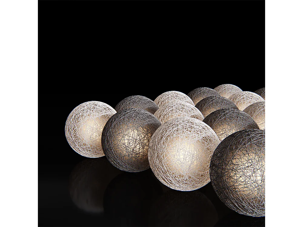 Guirlande lumineuse gris 310x310x310