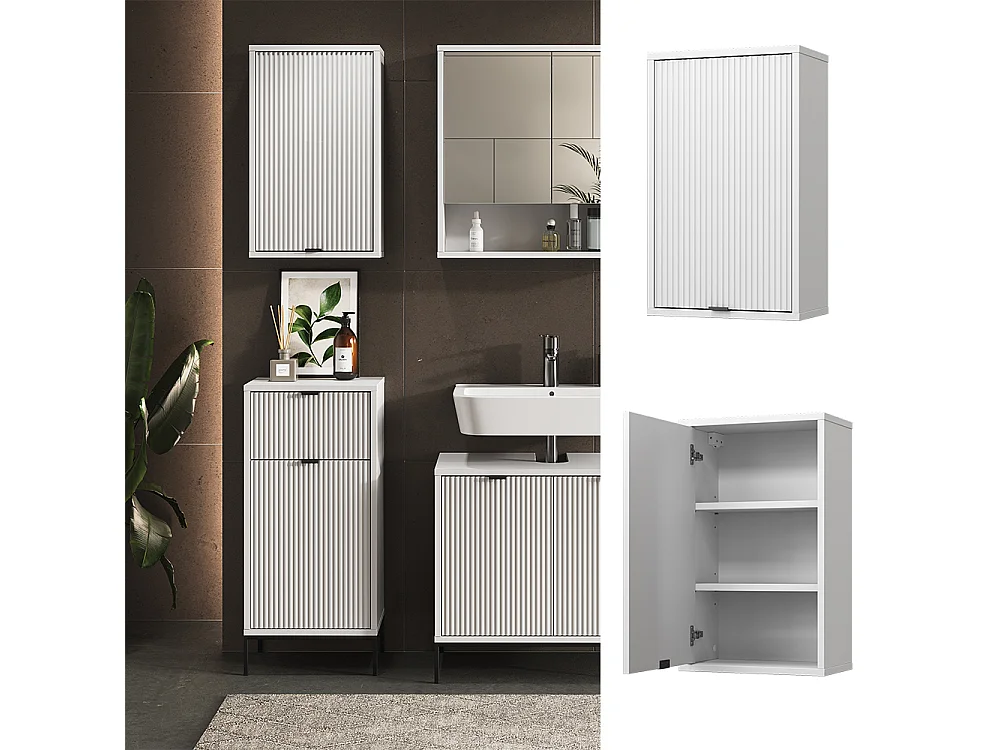 salle de bain  blanc 40x22.1x65 eliza