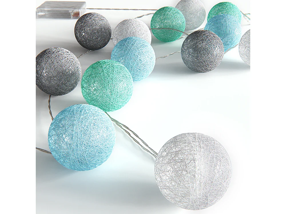 Łańcuch świetlny zielony 310x310x310