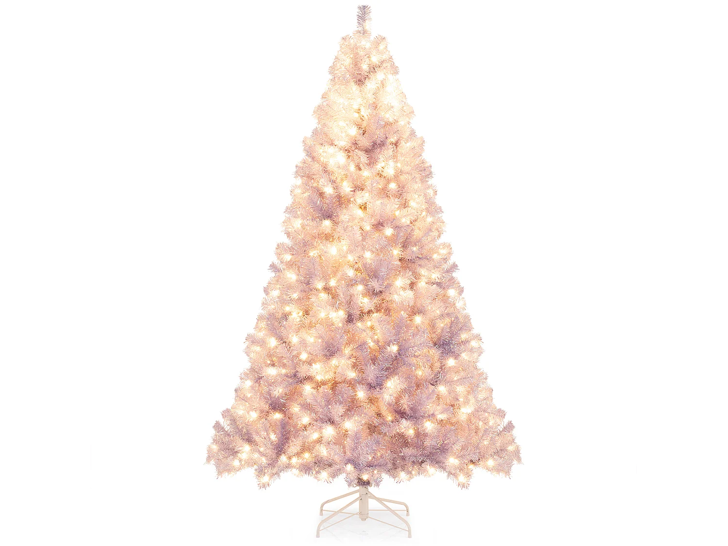 Kunstigt juletræ med LED-lys, 225 cm