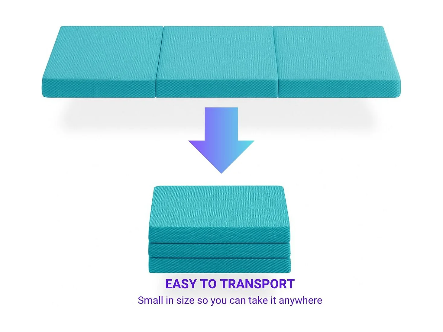 Confezione da 2 materassi pieghevoli per lettino da viaggio LULÚ – Schiuma HR D23, 120x60 cm, 5 cm di spessore, tessuto 3D traspirante e confortevole