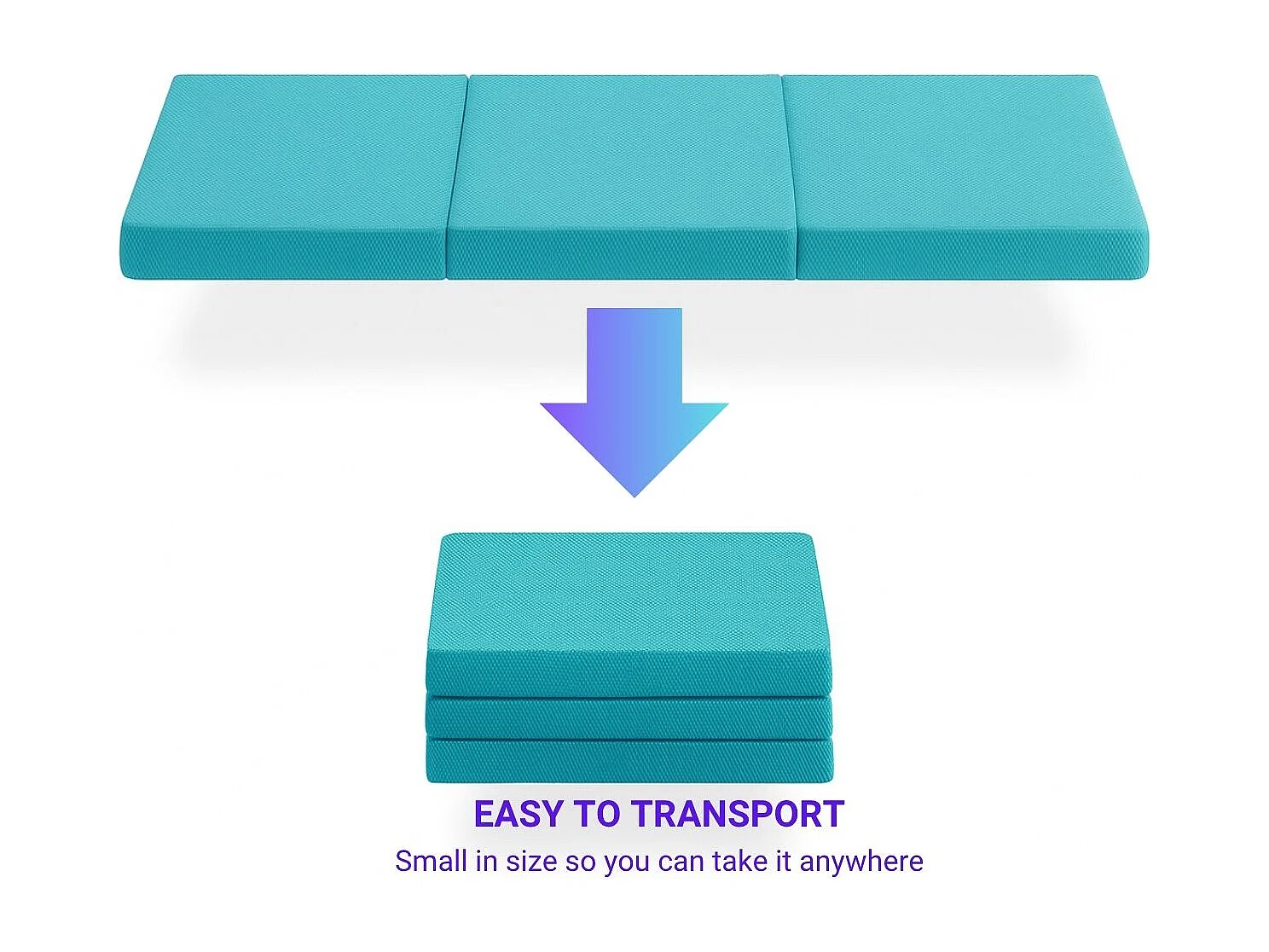 Confezione da 2 materassi pieghevoli per lettino da viaggio LULÚ – Schiuma HR D23, 120x60 cm, 5 cm di spessore, tessuto 3D traspirante e confortevole