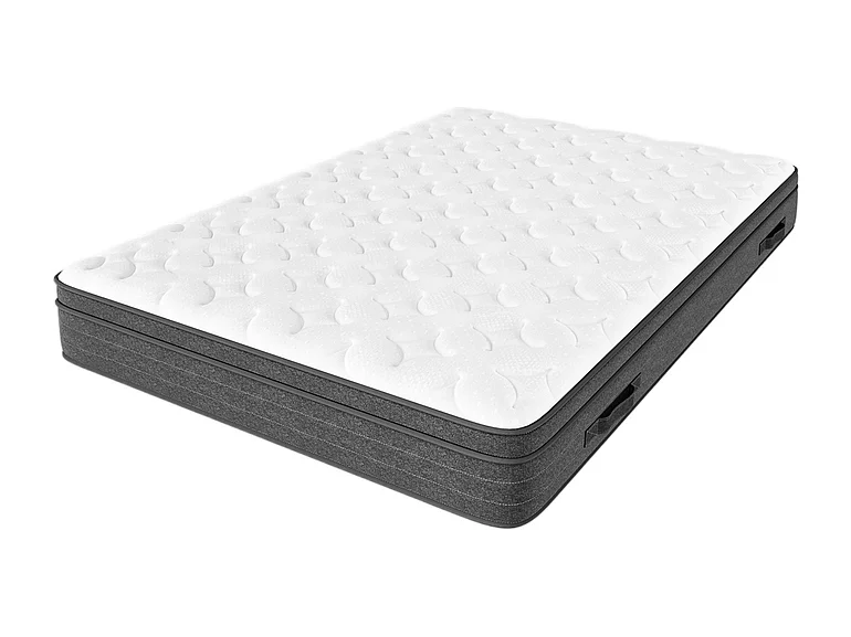 Matelas 140x200cm ressorts ensachés - ép.25cm - soutien 7 zones - avec poignée - Hypoallergénique
