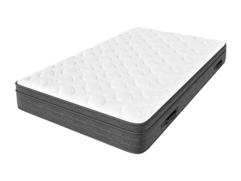 Matelas 120x200cm ressorts ensachés - ép.25cm - soutien 7 zones - avec poignée - Hypoallergénique