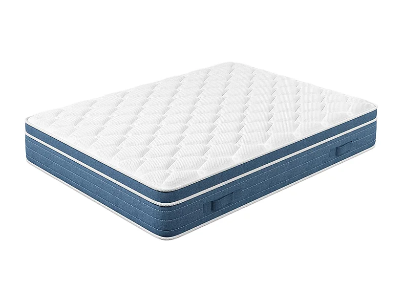 Hybride Matratze 160x200cm - Stärke 27cm - 7-Zonen-Taschenfedern - hypoallergen - atmungsaktiv - Medium-Fest