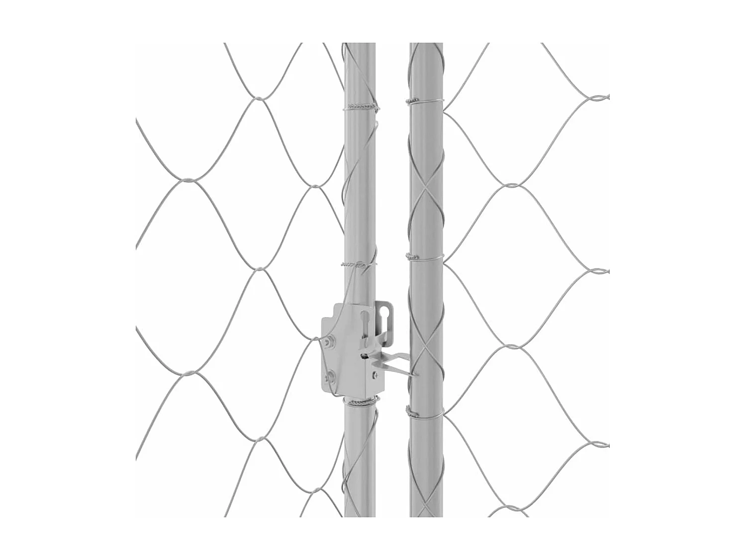 Cage pour chien Argent 600 x 200 x 200 cm Acier galvanisé