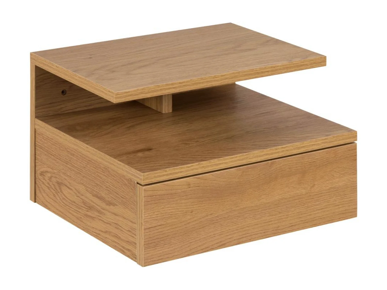 Chevet suspendu en bois 1 tiroir 1 niche - ASLAN