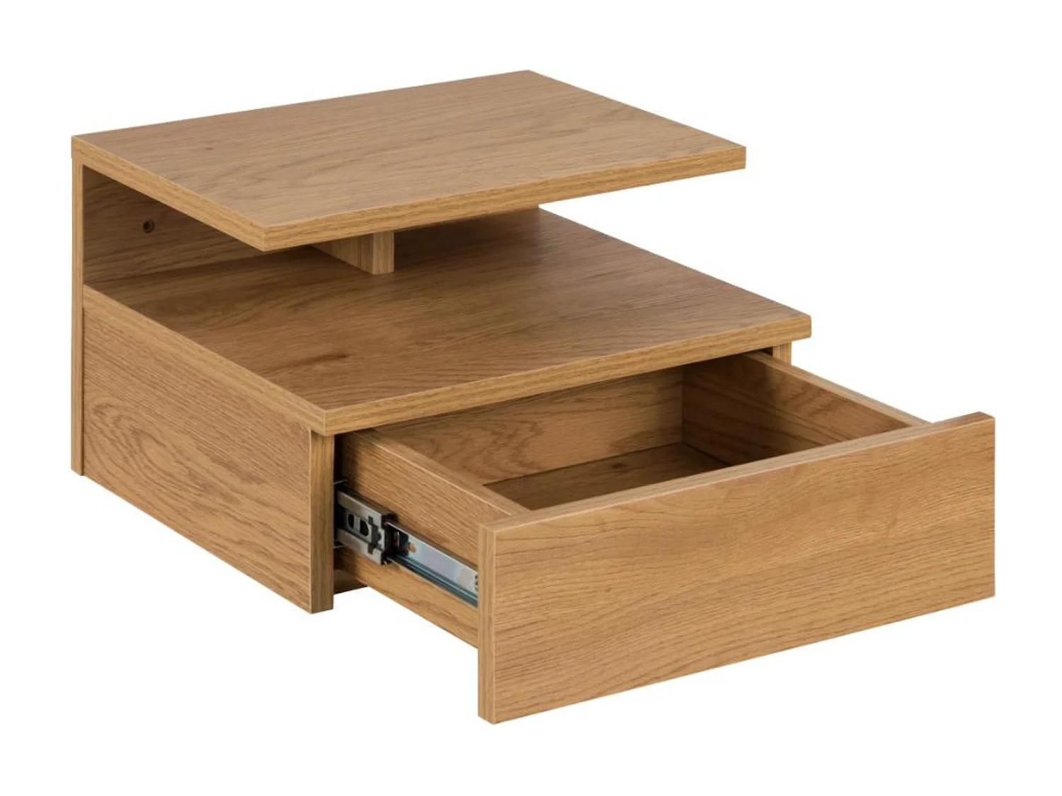 Chevet suspendu en bois 1 tiroir 1 niche - ASLAN