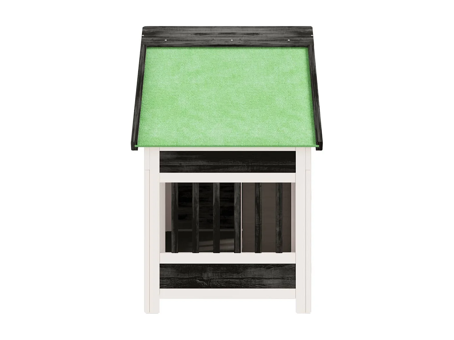 Hondenhok 96x60,5x87 cm massief grenenhout grijs