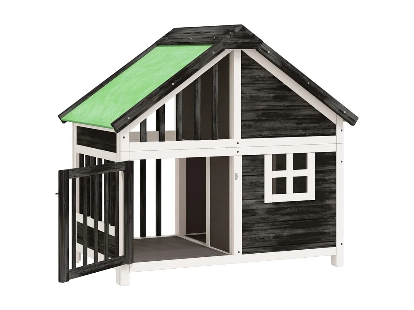 Chenil gris 96x60,5x87 cm bois de pin solide