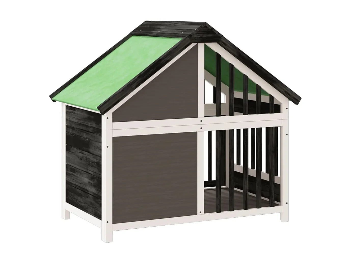 Chenil gris 96x60,5x87 cm bois de pin solide