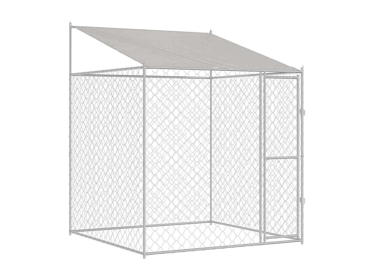 Cage pour chien 200 x 200 x 258 cm Acier et PE