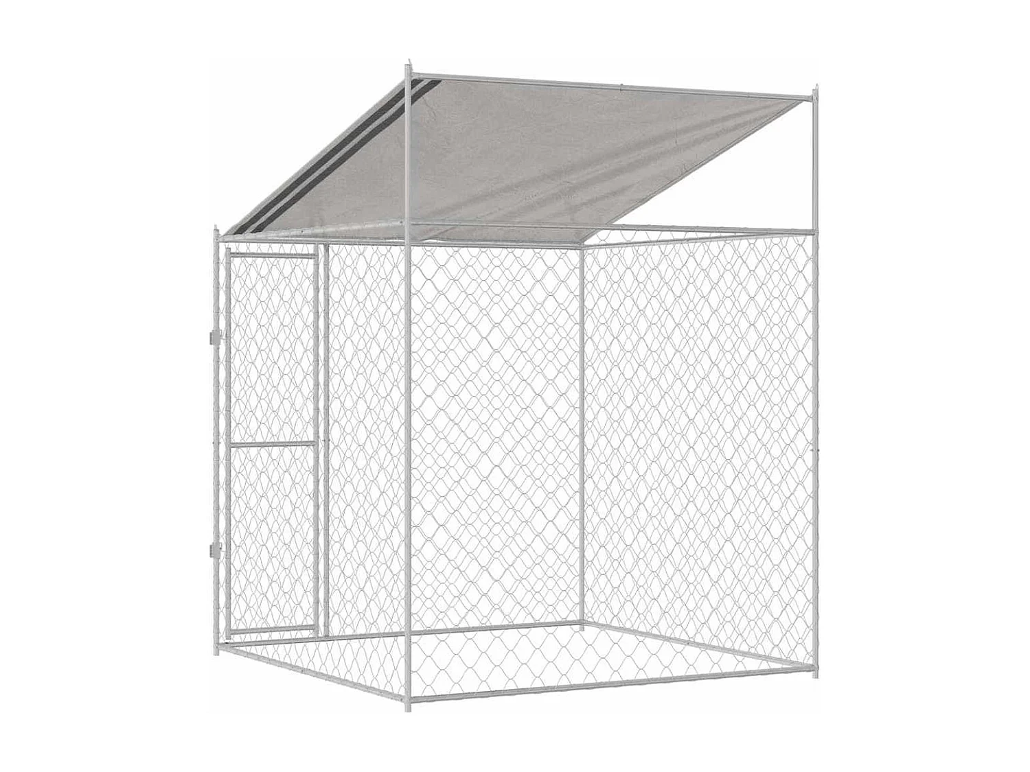 Cage pour chien 200 x 200 x 258 cm Acier et PE