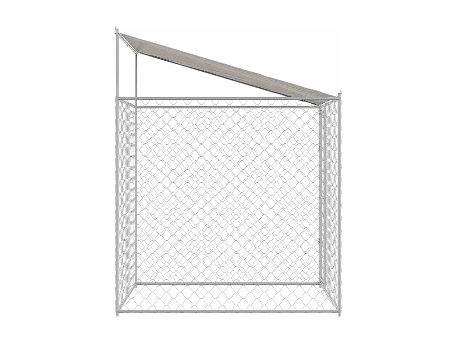 Cage pour chien 200 x 200 x 258 cm Acier et PE