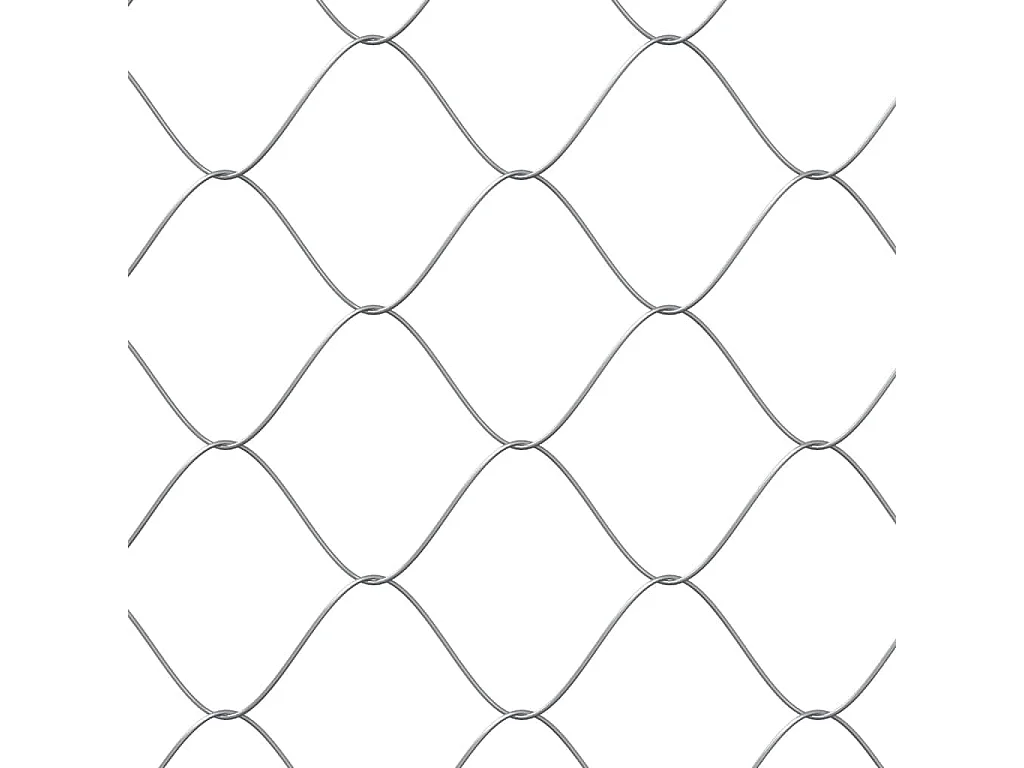 Cage pour chien avec porte gris 2x2x1,5 m acier galvanisé