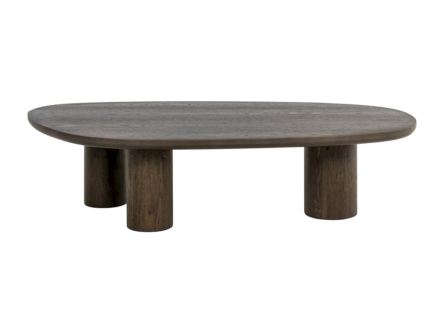 Table basse design chêne brun finition élégante