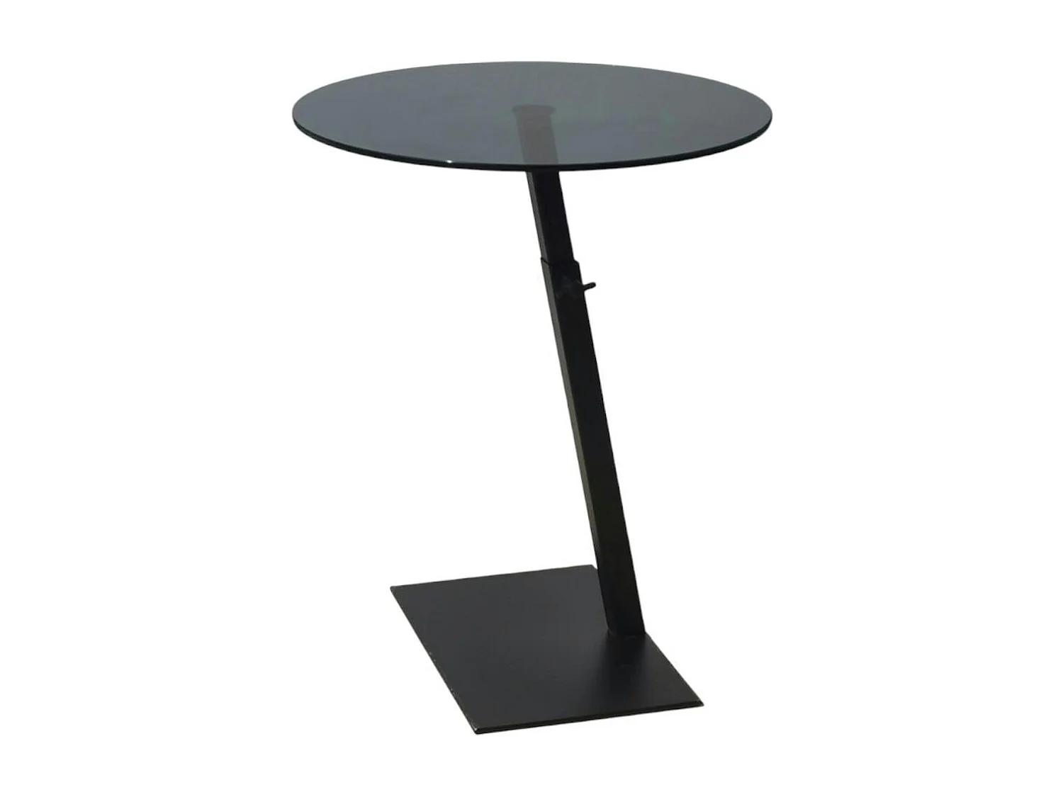 Table d'appoint ordinateur en verre teinté, réglable TULUM