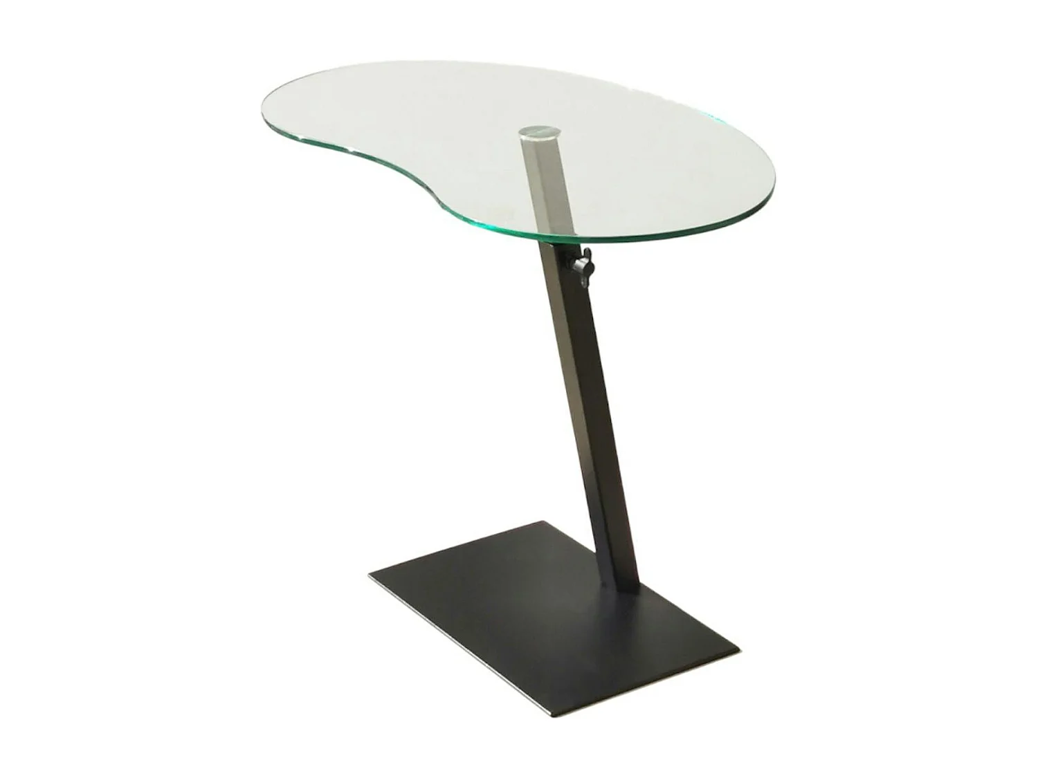 Table d'appoint en verre pour ordinateur, réglable TULUM
