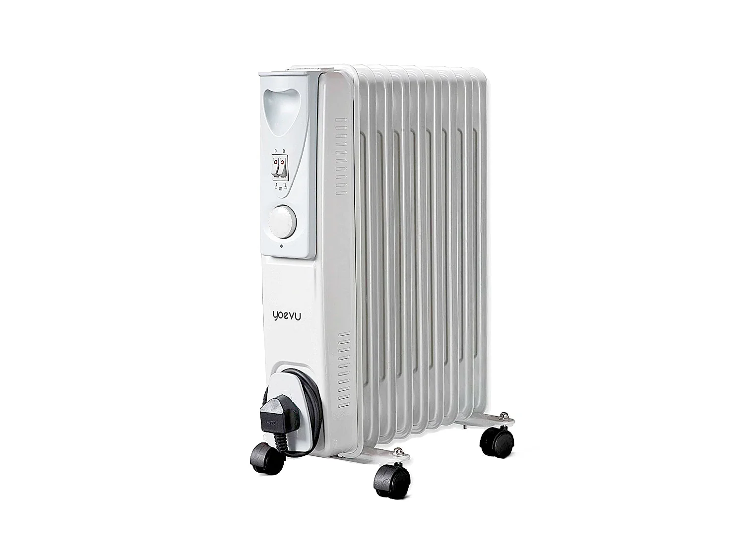 Yoevu-Radiador de aceite bajo consumo 9 elementos 2000W, blanco