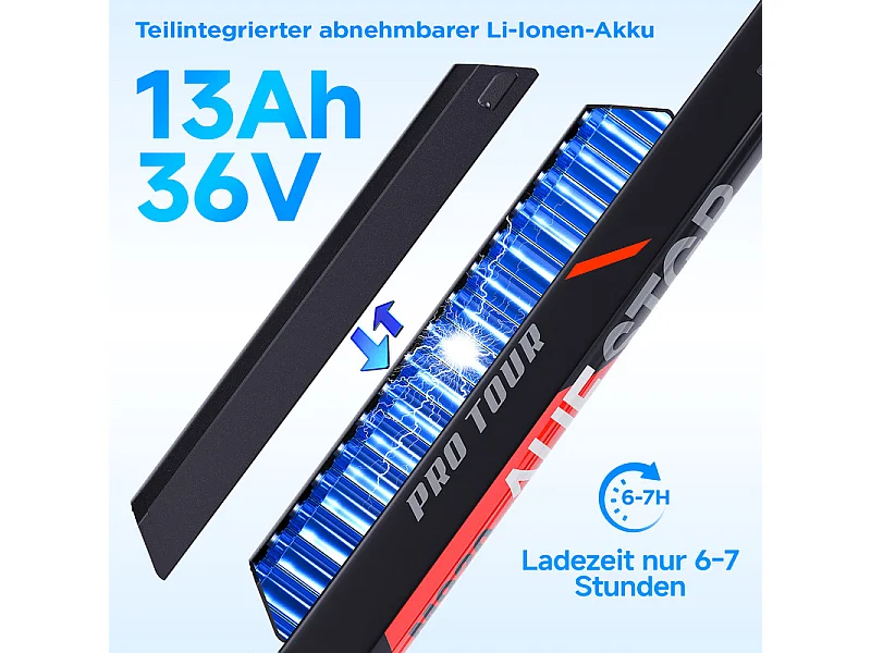 Vélo de montagne électrique NETTLIFE pour homme, 27,5/29 pouces, 9 vitesses, dérailleur Shimano rouge