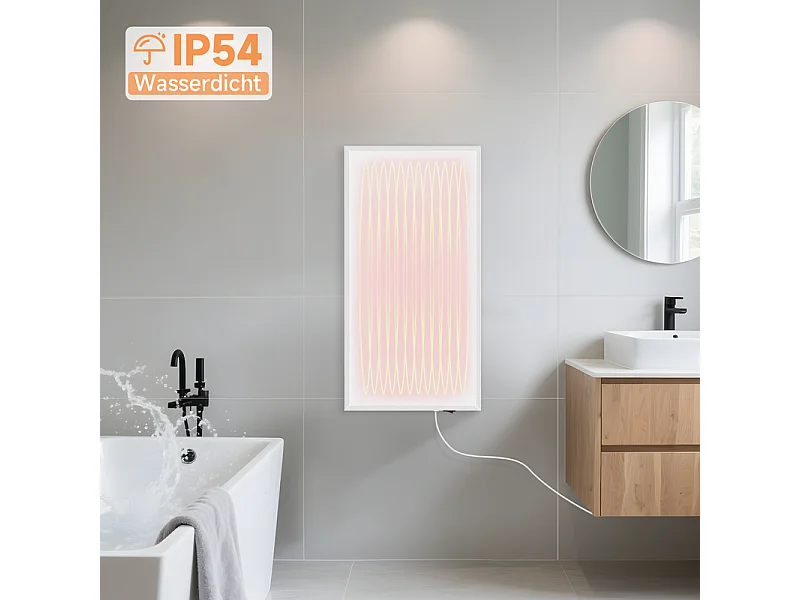 Nettlife Chauffage infrarouge, chauffage mural infrarouge à économie d'énergie - Chauffage électrique mural 170 W avec protection contre la surchauffe