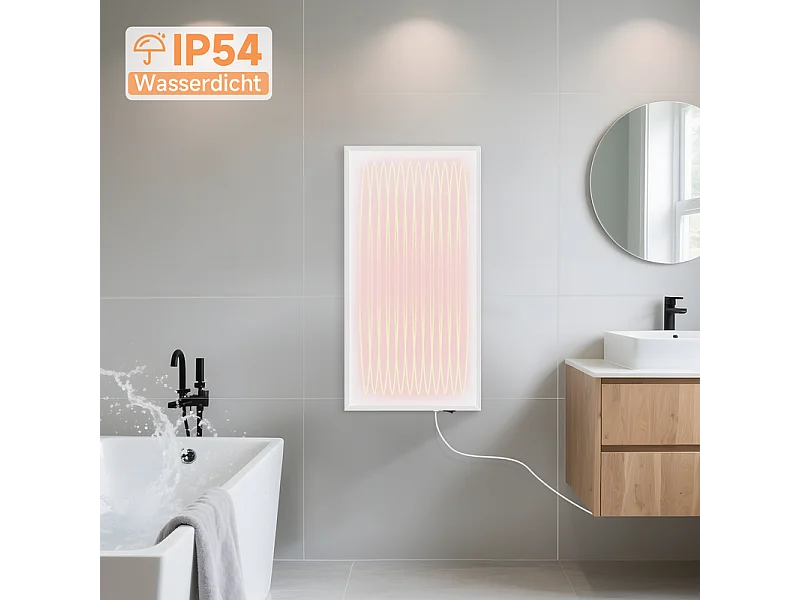 Nettlife Chauffage infrarouge, chauffage mural infrarouge à économie d'énergie - Chauffage électrique mural 170 W avec protection contre la surchauffe