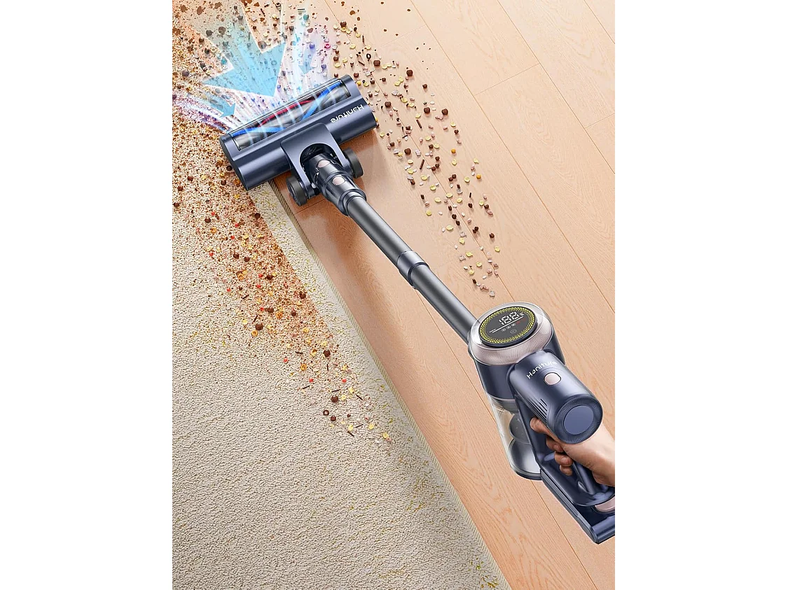 Nettlife S15: Bezprzewodowy odkurzacz ręczny o mocy 40 kPa. Czas pracy baterii: 60 minut, 5-warstwowa i 4-poziomowa filtracja.