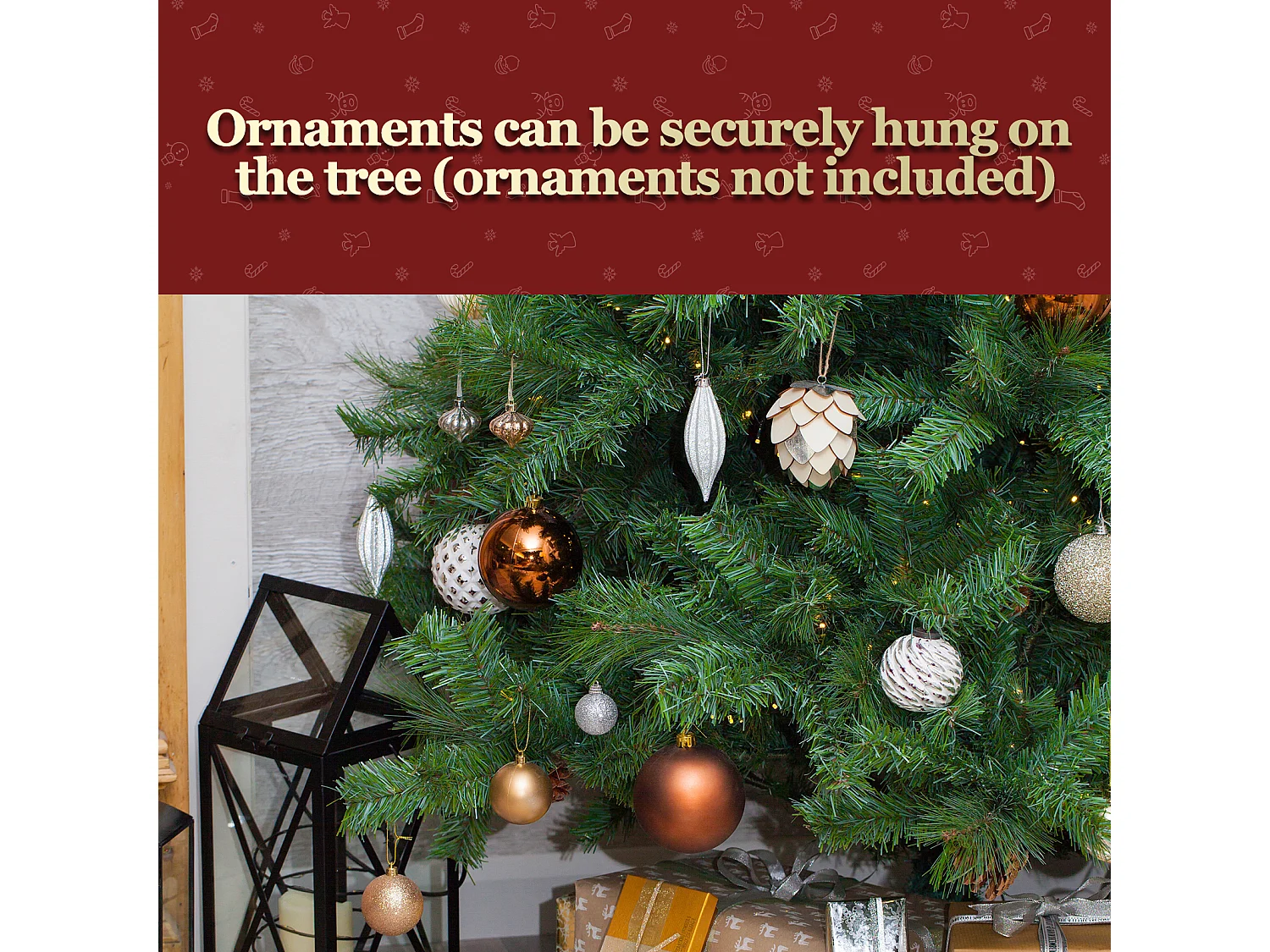 Sztuczna choinka Nettlife, 210 cm, ultrarealistyczne tworzywo PVC, szybki i łatwy montaż, zielona choinka na stabilnym metalowym stojaku.