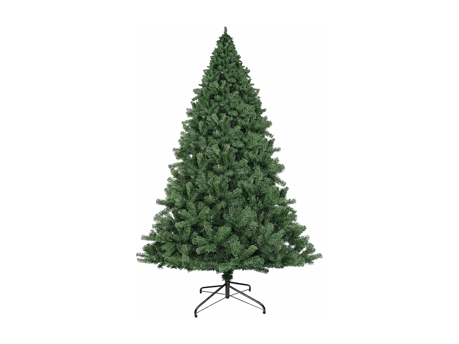 Nettlife Kunstkerstboom 210 cm, ultrarealistisch PVC, snelle en eenvoudige montage, groene kerstboom met stabiele metalen standaard.