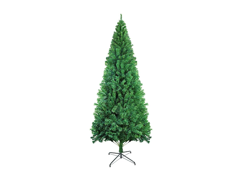 Nettlife Künstlicher Weihnachtsbaum 210 cm, ultrarealistisches PVC, schneller und einfacher Aufbau, grüner Weihnachtsbaum mit stabilem Metallständer.