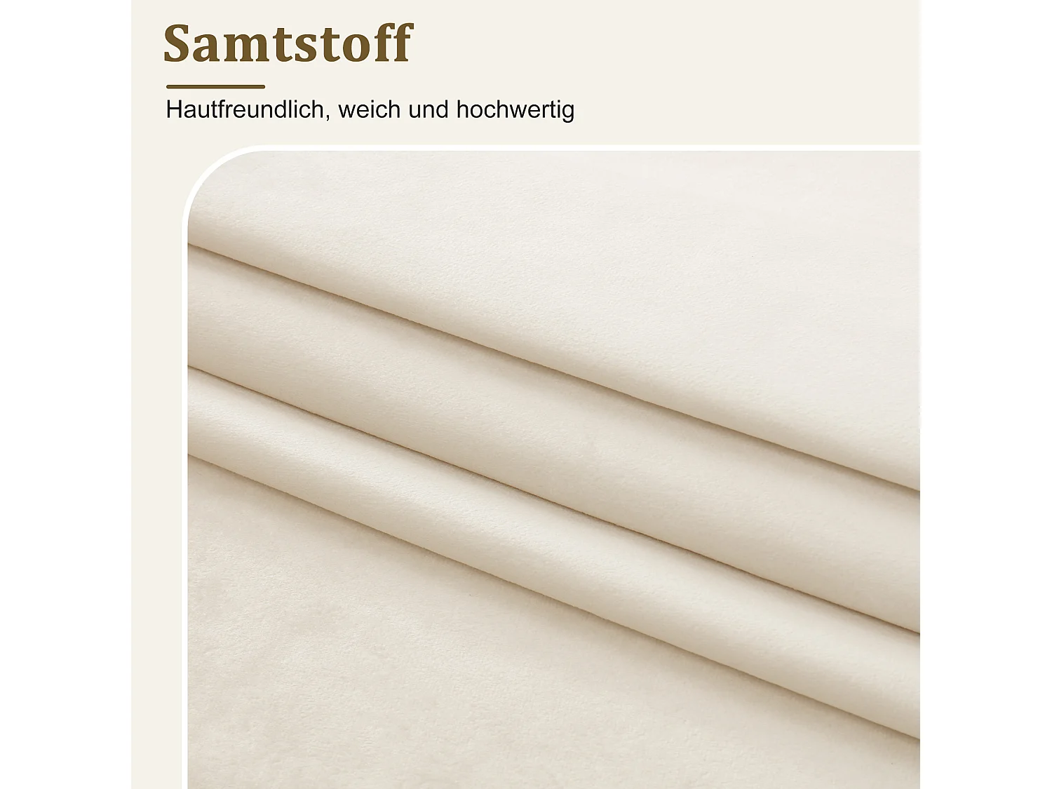 Kinderbed met opbergruimte - 90 x 200 cm - met gewatteerd hoofdeinde + hydraulische opbergruimte - fluweel - beige