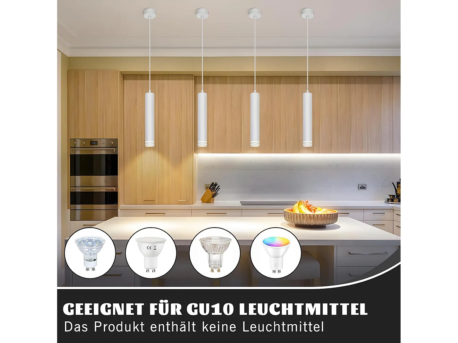 Suspension Nettlife GU10 cylindre lampe suspendue 1 lumière moderne en aluminium suspension lumière réglable en hauteur lampe suspendue