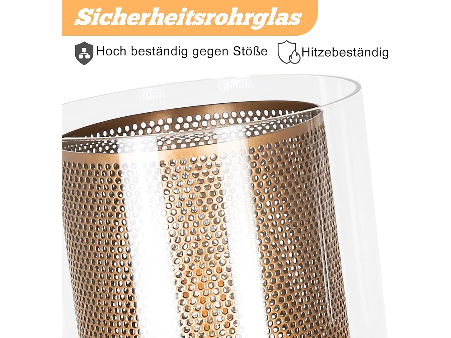 Lampa wisząca Nettlife Vintage 1-Bulb: złota szklana lampa wisząca z wtyczką i przełącznikiem, żarówka E14, 4,5-metrowy kabel metalowy w stylu retro